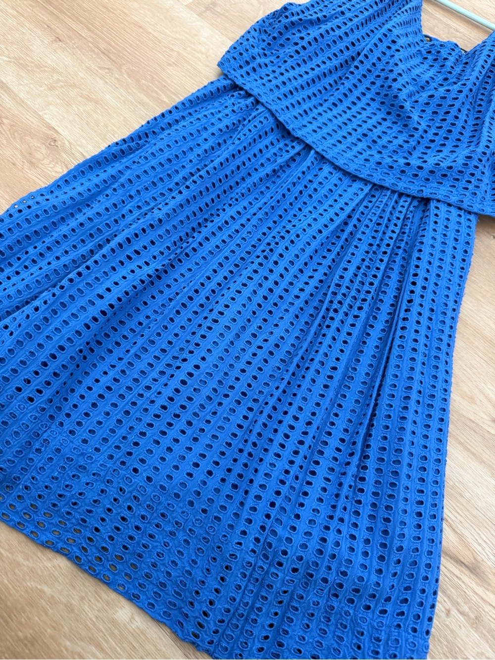 Madewell Royal Blue Eyelet Cami Dress - Picture 3 of 7